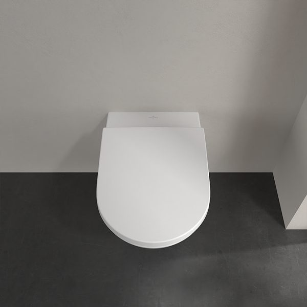 Villeroy & Boch Viconnect Pro 2.0 Toilet Frame with Subway 3.0 Twistflush Wall Mounted Toilet and Matt Black Flush Plate - Image 6