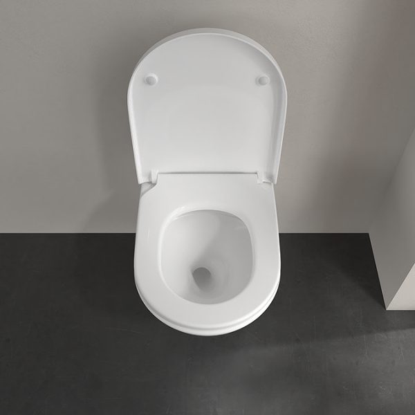 Villeroy & Boch Viconnect Pro 2.0 Toilet Frame with Subway 3.0 Twistflush Wall Mounted Toilet and Matt Black Flush Plate - Image 7