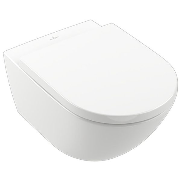 Villeroy & Boch Viconnect Pro 2.0 Toilet Frame with Subway 3.0 Twistflush Wall Mounted Toilet and Matt Black Flush Plate - Image 9