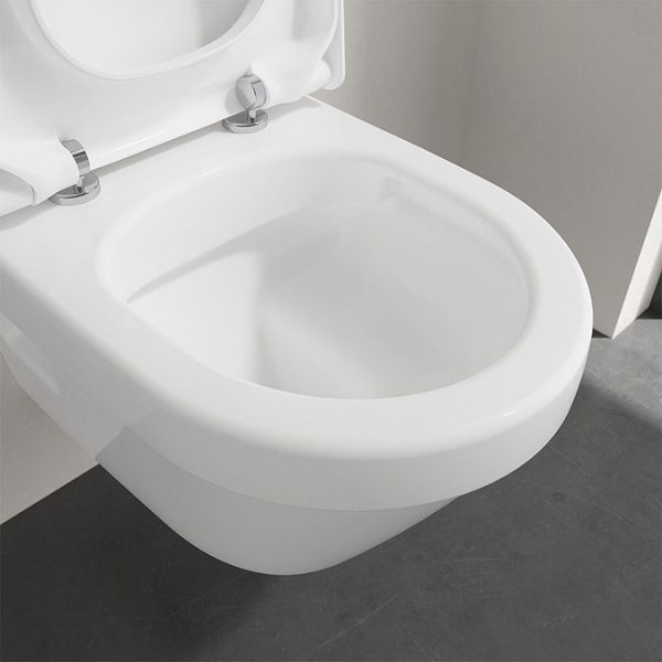 Villeroy and Boch Architectura DirectFlush Rimless Wall Hung Toilet + Soft Close Seat - Image 3