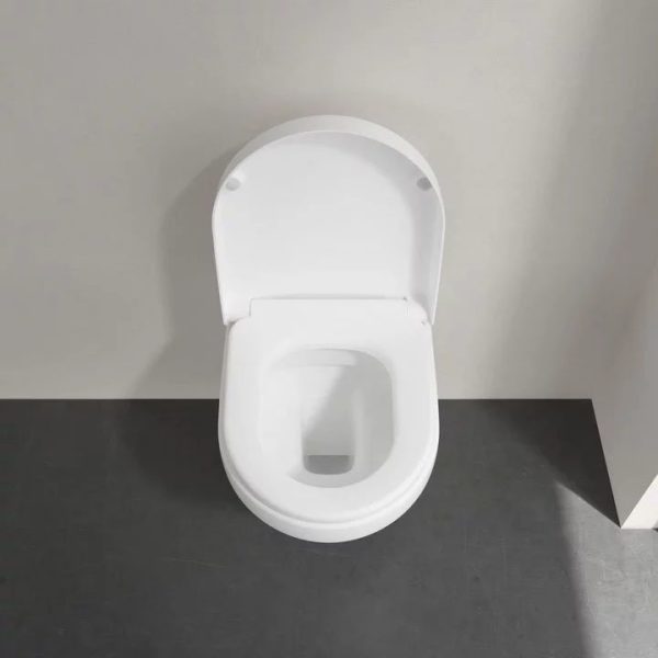 Villeroy and Boch Architectura DirectFlush Rimless Wall Hung Toilet + Soft Close Seat - Image 4