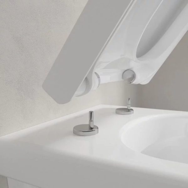 Villeroy and Boch Architectura DirectFlush Rimless Wall Hung Toilet + Soft Close Seat - Image 5