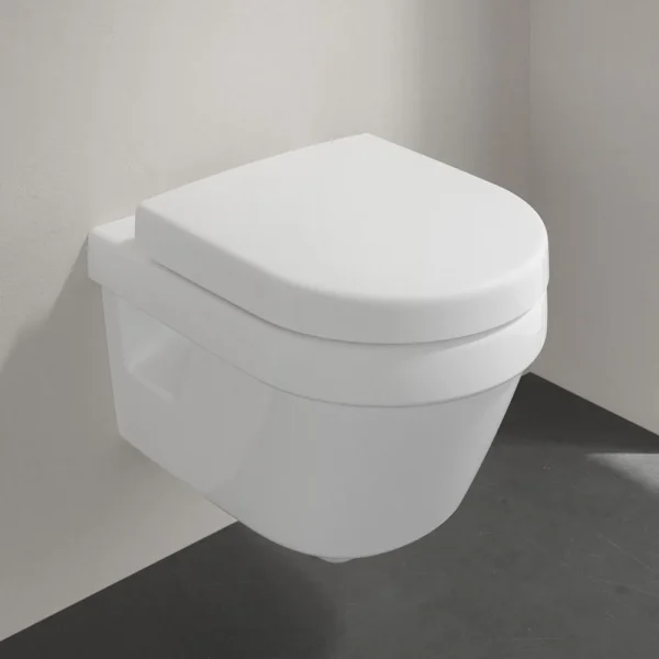 Villeroy and Boch Architectura DirectFlush Rimless Wall Hung Toilet + Soft Close Seat