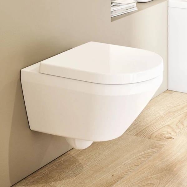 Villeroy & Boch Architectura Wall Mounted Rimless Toilet with TwistFlush + Soft Close Seat Combi Pack