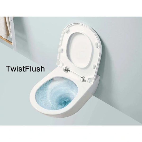 Villeroy & Boch Architectura Wall Mounted Rimless Toilet with TwistFlush + Soft Close Seat Combi Pack - Image 2