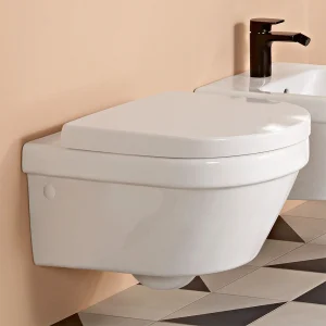 Villeroy and Boch Architectura DirectFlush Rimless Wall Hung Toilet + Soft Close Seat