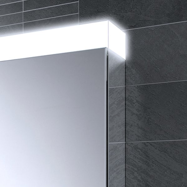 HIB Apex 80 LED Illuminated Mirror Cabinet - Image 4