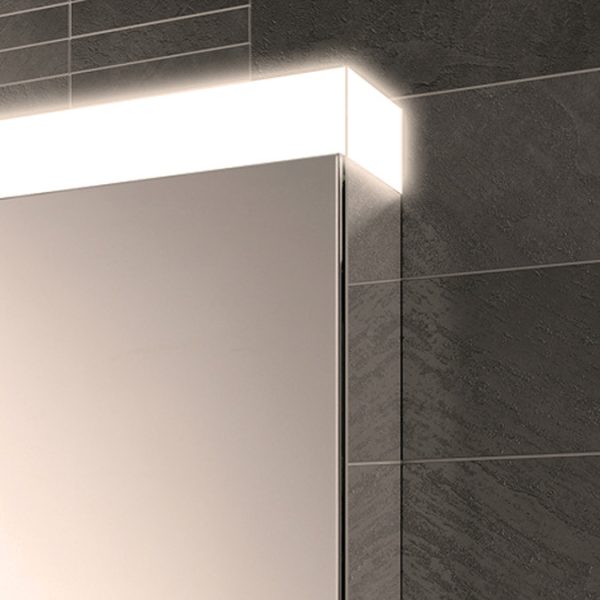 HIB Apex 80 LED Illuminated Mirror Cabinet - Image 5