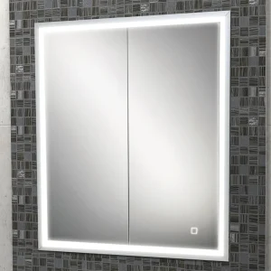 HIB Vanquish 60 Recessed LED Aluminium Mirror Cabinet