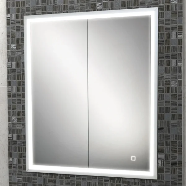 HIB Vanquish 60 Recessed LED Aluminium Mirror Cabinet