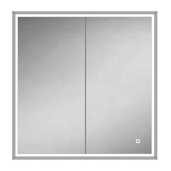 HIB Vanquish 80 Recessed LED Aluminium Mirror Cabinet - Image 2