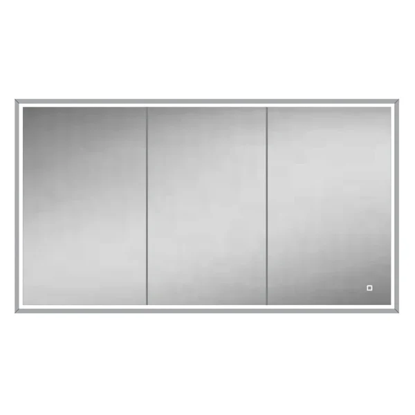 HIB Vanquish 120 Recessed LED Aluminium Mirror Cabinet
