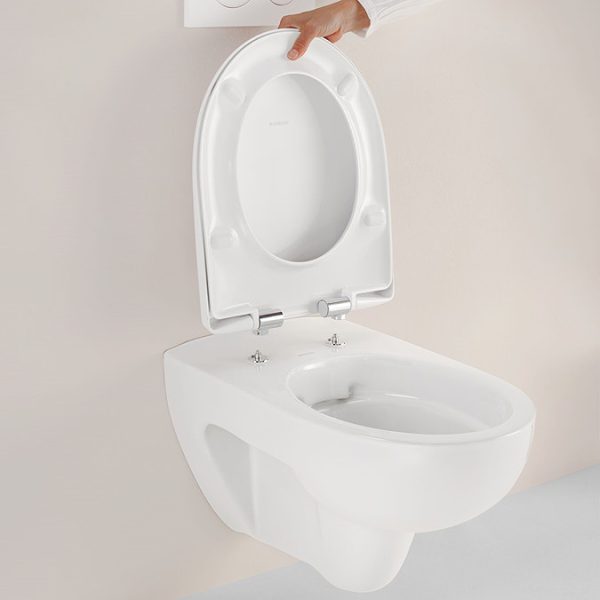 Geberit Selnova Rimless Wall Hung WC Pack, with Soft Close Quick Release Seat - Image 5