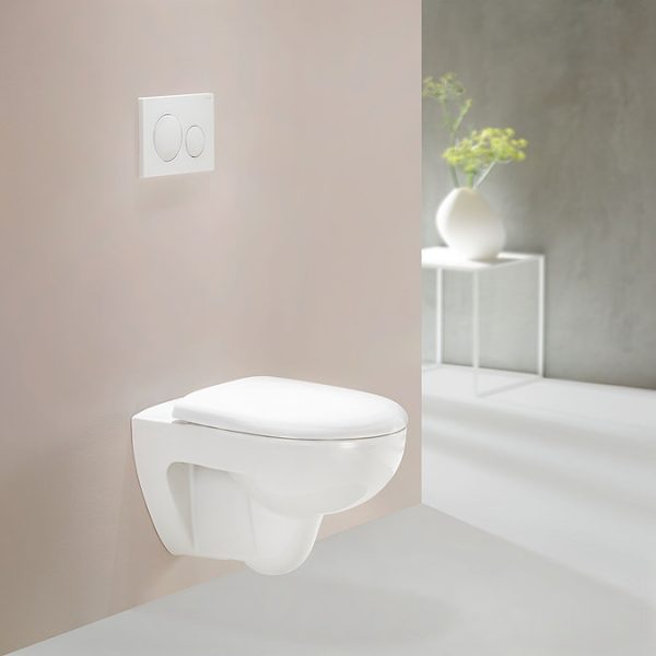 Geberit Selnova Rimless Wall Hung WC Pack, with Soft Close Quick Release Seat - Image 6