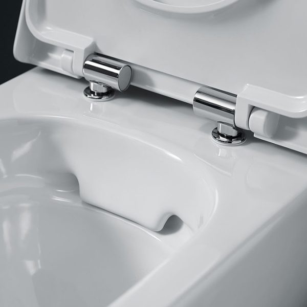 Geberit Selnova Square Rimless Wall Hung Pan + Soft Close Seat Pack - Image 4
