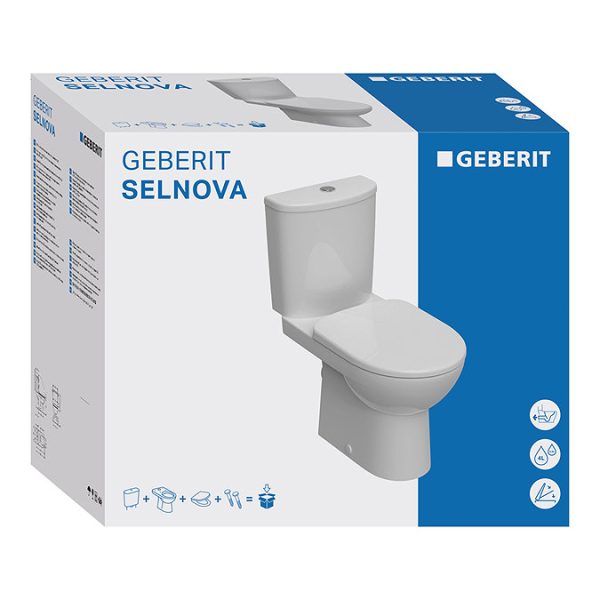 Geberit Selnova 3 in 1 Close Coupled Toilet Pack - Image 2