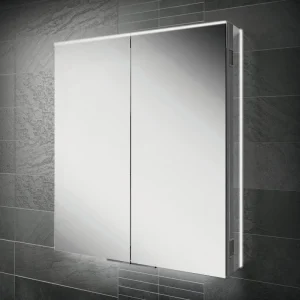 HIB Ether 60 LED Illuminated Aluminium Mirror Cabinet