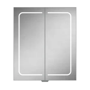 HIB Vapor 60 LED Illuminated Aluminium Mirror Cabinet