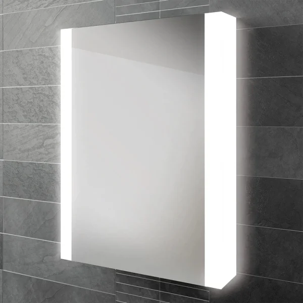 HIB Paragon 50 LED Illuminated Aluminium Mirror Cabinet