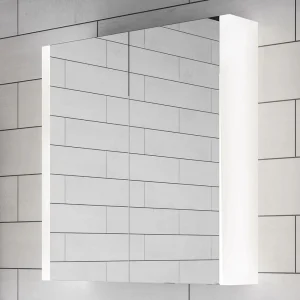 HIB Paragon 60 LED Illuminated Aluminium Mirror Cabinet