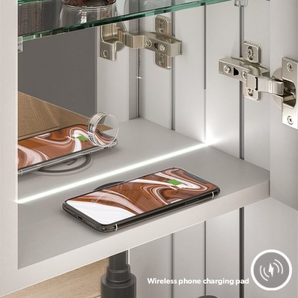 HIB Verve 60 LED Illuminated Mirror Cabinet - Image 2