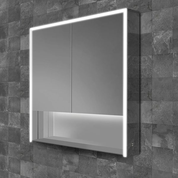 HIB Verve 80 LED Illuminated Mirror Cabinet - Image 3