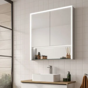HIB Verve 80 LED Illuminated Mirror Cabinet