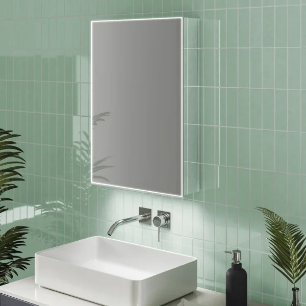 HIB Exos 50 LED Illuminated Mirror Cabinet