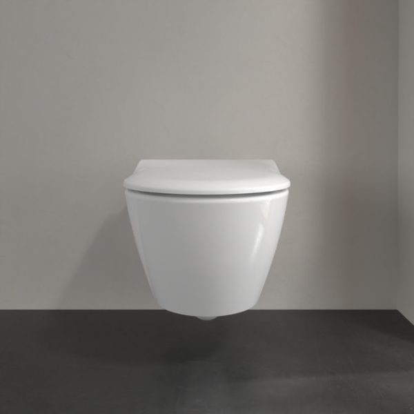 Villeroy & Boch ViPro 2.0 Toilet Frame with Matt Black Flush Plate + Subway 2.0 Wall Hung Toilet - Image 8