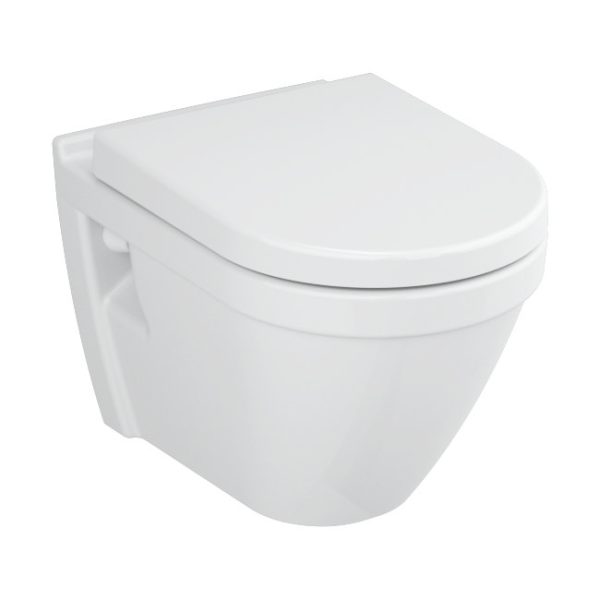 VitrA S50 Wall Hung Toilet + Soft Close Seat - Image 3