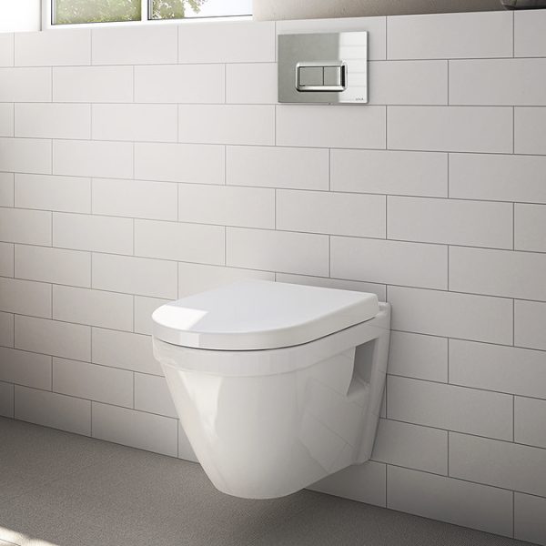 VitrA S50 Wall Hung Toilet + Soft Close Seat - Image 5