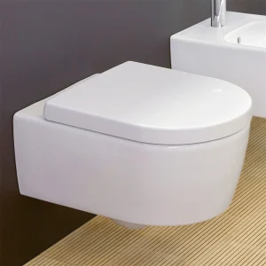 Villeroy and Boch Avento DirectFlush Rimless Wall Hung Toilet w/ Soft Close Seat