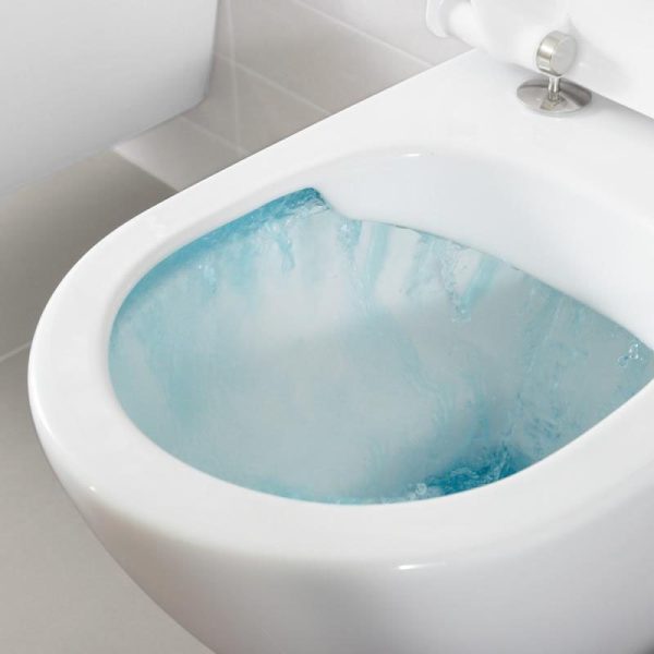 Villeroy and Boch ViCare Rimless Wall Hung Toilet + Soft Close Seat - Image 3
