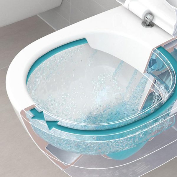 Villeroy and Boch ViCare Rimless Wall Hung Toilet + Soft Close Seat - Image 4