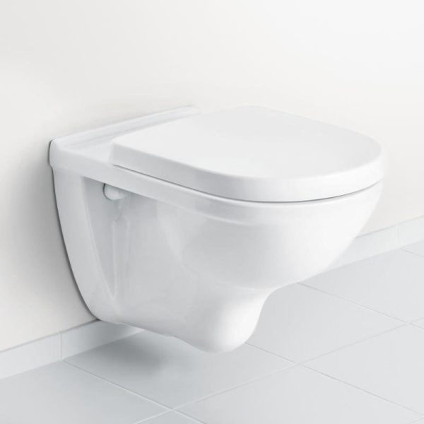 Villeroy and Boch O.novo DirectFlush Rimless Wall Hung Toilet w/ Soft Close Seat