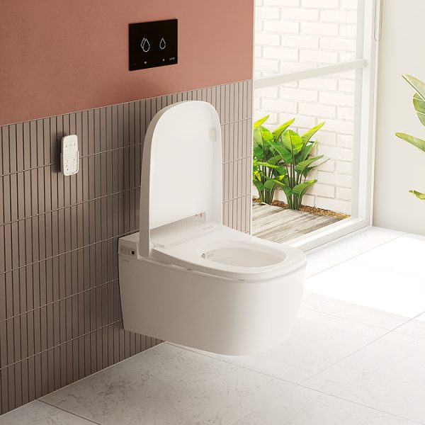 VitrA V Care Smart Wall Hung Essential Model Toilet and Soft Close Seat - Image 3