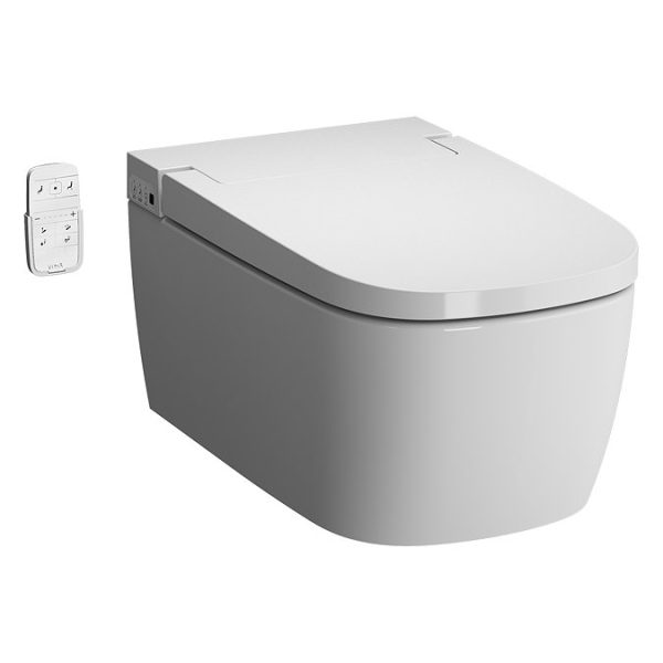 VitrA V Care Smart Wall Hung Essential Model Toilet and Soft Close Seat - Image 4