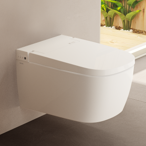 VitrA V Care Smart Wall Hung Comfort Model Toilet and Soft Close Seat