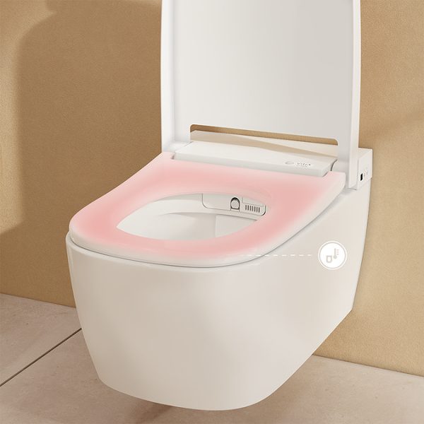 VitrA V Care Smart Wall Hung Comfort Model Toilet and Soft Close Seat - Image 8