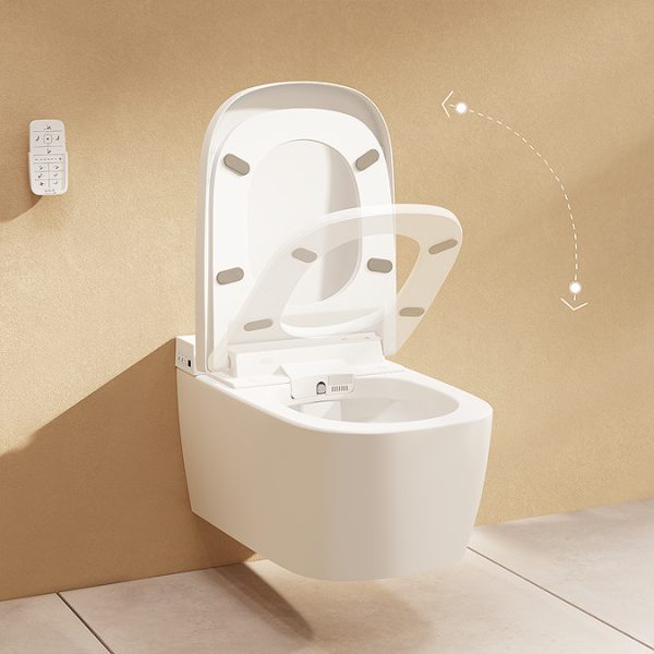 VitrA V Care Smart Wall Hung Comfort Model Toilet and Soft Close Seat - Image 9
