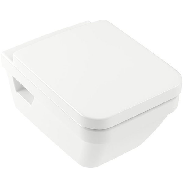 Villeroy and Boch Architectura DirectFlush Rimless Wall Hung Toilet + Soft Close Seat - Image 2