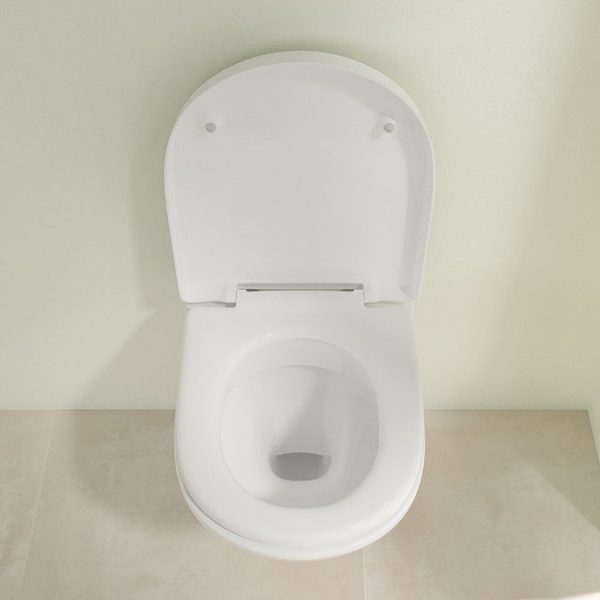 Villeroy and Boch O.novo DirectFlush Wall Hung Toilet w/ Soft Close Toilet Seat - Image 3