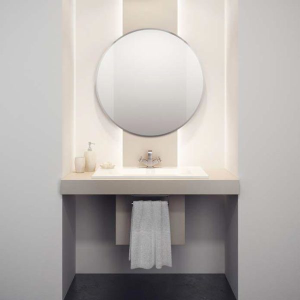 HIB Rondo Circular Bathroom Mirror - Image 2