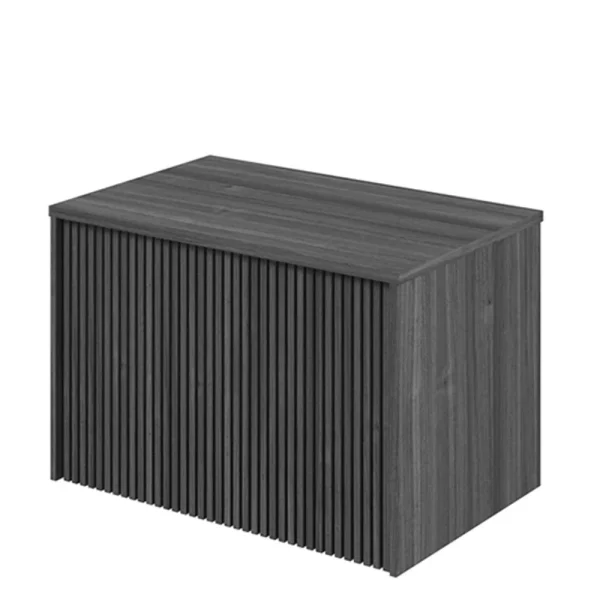 Crosswater Limit 700mm Steelwood Wall Hung Slatted Vanity Unit with Worktop