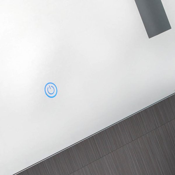 Searchlight Illuminated 2 Light Touch Bathroom Mirror with Shaver Socket - Image 4