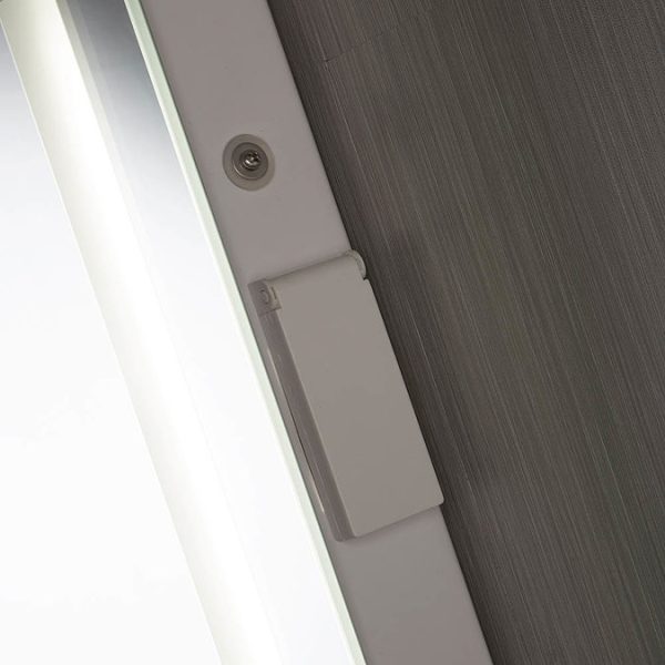 Searchlight Illuminated 2 Light Touch Bathroom Mirror with Shaver Socket - Image 2