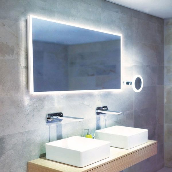 HIB Globe 120 LED Ambient Rectangular Mirror - Image 2