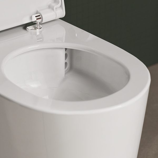VitrA Sonic Flush Rimless Wall Hung Toilet + Soft Close Seat - Image 3