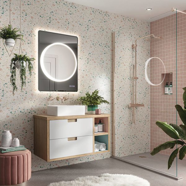 HIB Frontier 70 LED Illuminated Mirror - Image 2