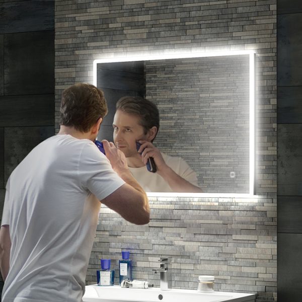 HIB Vega 80 LED Ambient Rectangular Mirror - Image 5